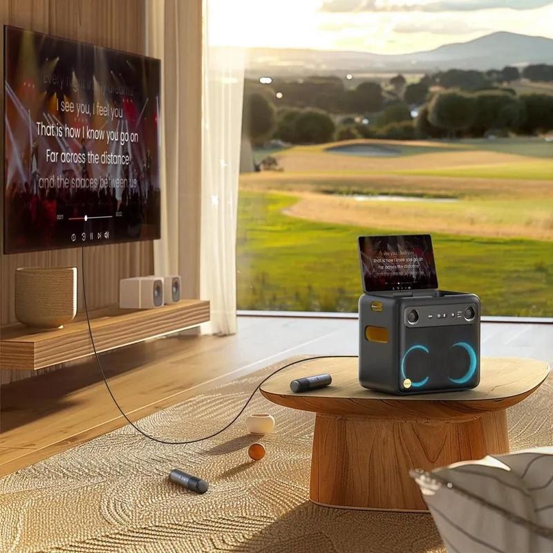 EL-1126 Eletromex Bluetooth Som de Caixa 6LP Box Music Electronic E2 洋楽 80W RGB LED com 洋楽